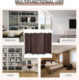 HOMCOM 6 Panel Woven Wicker Room Divider Privacy Screen, product was used to stage homes, great condition! Retails $150+