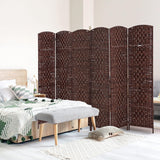 HOMCOM 6 Panel Woven Wicker Room Divider Privacy Screen, product was used to stage homes, great condition! Retails $150+