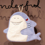 NEW Cartoon Microfiber Absorbent Hand Towels with Hanging Loop Cleaning Rag, 1pc