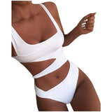 NEW WREESH Women's Solid Piece Of Swimsuit Swimwear Beachwear Bathing Suit, Sz L