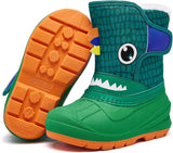 NEW MORENDL Kids' Snow Boots Insulated Waterproof Fur Lined Warm Anti-Slip Winter Shoes for Boys and Girls Outdoor Walking (Toddler Sz 6)
