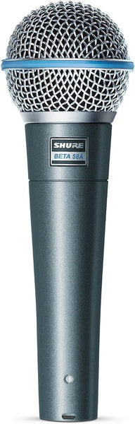 NEW Retails $239, Shure BETA 58A Vocal Microphone - Single Element Supercardioid Dynamic Mic for Stage and Studio, Includes A25D Adjustable Stand Adapter, 5/8” to 3/8” (Euro) Thread Adapter and Storage Bag
