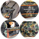 NEW DONANT Premium Dog Car Seat - Secure & Comfortable for Medium & Large Dogs, Cat-Friendly with Harness & Rope Toys, Easy to Install, Machine Washable