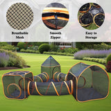 NEW Retails $165+, Fairy Baby 6 in 1 Indoor/Outdoor Cat Enclosure, Cat Tunnel for Outside Small Animals, Dog Tent DIY Play House Foldable Playpen Enclosures for Rabbits, Cats, small pets