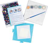 NEW Retails $46, Perler Under The Sea Acrylic Paint and Fuse Bead Craft Kit, Finished Project 10" x 10", Multicolor 1511 Piece