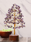 NEW Amethyst Tree Crystal Tree of Life Bonsai Money Tree Purple Stone Tree Chakra Tree Handmade Gift Good Luck Tree Prosperity Stones for Home Office Decorations Ornament Golden Wire 10 Inch