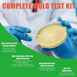 NEW Mold Test Kit for Home Within 6 Individual Tests, DIY Detector at Home, Surface Mold, HVAC, Indoor Air Quality Testing Kits, Black Mold Testing, Includes Detailed Mold Identification Guide and Free Lab