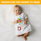 NEW KiddoLab Bunny Teething Toy for Infants & Babies - Sensory Chew & Fine Motor Skills Rattle Toy - For Ages 3 Months+