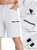 NEW TACVASEN Men's Summer Quick Dry Cargo Shorts Outdoor Casual Hiking Shorts, White, Sz 40