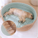 NEW Pet Bed Double Sided Available All Seasons Big Size Extra Dog Bed House Sofa Kennel Soft Fleece Pet Dog Comfort, Grey, Sz Medium
