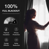 NEW Retails $83, Treatmentex Pure White Blackout Curtain Panels 95 Inches Long for Living Room, Home Office, Back Tab/Rod Pocket Thermal Insulated Window Panels for Bedroom, 52" w 8ft, 2 Panels, White 52" X 84" Long