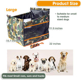 NEW DONANT Premium Dog Car Seat - Secure & Comfortable for Medium & Large Dogs, Cat-Friendly with Harness & Rope Toys, Easy to Install, Machine Washable