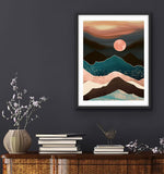 NEW Hestarcul Diamond Painting Mountain Kit, Diamond Art Kits for Adults, Abstract Scenery Paint with Diamonds Round for Gift, Wall Decor (12x16) (Mountain)