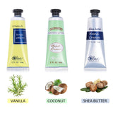 NEW Sealed, BODY & EARTH # LOVE Organic Natural Hand Cream Gift Set, Moisturizing Hand Lotion with Vitamin E for Dry Hands Cream Travel Size, 3 x 2 OZ
