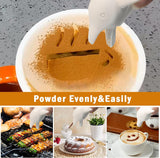 NEW Hisuny Electric Coffee Art Carving Pen (Dolphin) Dredge Shaker, Cute Dolphin Salt Pepper Dredge Shakers, 0.5oz/15g Electric Coffee Art Carving Pen Barista Seasonings Spice Shakers Ideal for Salt, Spice, Sugar