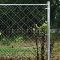 NEW ALEKO Galvanized Steel 4 Feet X 50 Feet (1.2 X 15m) Chain Link Fence Fabric, 12.5-AW Gauge, Silver - CLF125G4X50, Retails $214