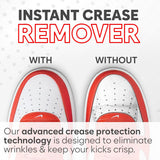 NEW KP 8 Shoe Crease Protectors | Crease Guards for Dunk Low, Air Force, Jordan | 4 White + 4 Black | Sneaker Crease Protector