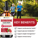 NEW Sealed Berberine Supplement Liquid Drops 60 ML, Berberine HCL drops, BB: 09/27