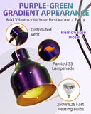 NEW Retails $194, Food Heat Lamp: [Rapid-Heating Bulbs Included] [Steady Heating] Commercial Food Warmer Lamp, Electric Heat Lamp for Food Catering Food Warming Lamp for Buffet Parties (32" (2-Head))