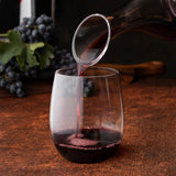 NEW Lamosi 12 Pack Plastic Wine Glasses Disposable, 12 oz Stemless Wine Glasses for Party, Unbreakable Reusable Crystal Clear Wine Cups, Shatterproof and BPA-Free