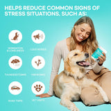 NEW Dog Calming Treats for Anxiety & Stress: Dog Calming Treats for Reduce Stress, Fear, Separation Anxiety, Travel Issues - Calm & Relaxation with Lactium & Green Tea