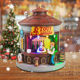 NEW innodept12 Christmas Village Collection Accessory Set - Stout Shack Lit House - LED Light Up Christmas Market Scene