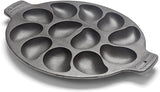 NEW Outset Cast Iron Oyster Grill Pan ,also great for cooking and serving countless other goods. Consider using it to make cornbread, mac and cheese, drop biscuits, and more