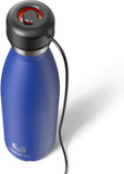 NEW CrazyCap 2.0 UV Water Purifier & Self Cleaning Stainless Steel Insulated Water Bottle - Turns Any Water Source Into Clean Drinkable Water - Perfect for Hiking, Camping, Travel and Survival, Dark Purple