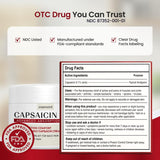 NEW Sealed Capsaicin Pain Relief Cream – Topical Arthritis & Muscle Pain Relief for Joint, Nerve & Back Pain – Medicated Pain Cream with Capsaicin 0.1% – Arnica, Aloe & Chamomile, 4.23 Fl Oz, BB: 01/29