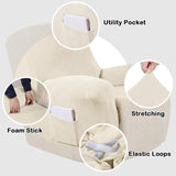 NEW Stretch Recliner Chair Cover Recliner Covers Slipcovers 1-Piece Durable Soft Jacquard Sofa Furniture Cover Form Fit Stylish Recliner Slipcover/Protector, Machine Washable, Natural