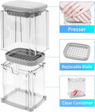 NEW Retails $45, CrazyQueen Potato Slicer French Fry Cutter Veggie Chopper Potato Cutter for Fries Potato Onion Cutter Food Chopper Manual Hand Vegetable Cutter Dicer (1 Blade)