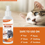 NEW Cat Deterrent Spray, Natural Cat Deterrent for Pet Behavior Training, Cat Repellent Spray-Indoor and Outdoor Use-120 ml, Orange, BB: 03/28