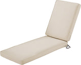 NEW Classic Accessories Montlake Chaise Cushion Foam & Slip Cover, Antique Beige, 72x21x3 Thick, Retails $339