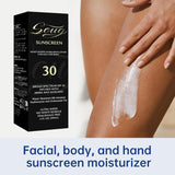 NEW Sealed Soug Brand Moisturizing Sunscreen Lotion for Face and Body. SPF 30 Infused With Jojoba and Avocado. Water-Resistant, Fragrance-Free, No White Residue, BB: 04/28
