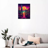 NEW Tucocoo Cactus Paint by Numbers Kits 16x20 inch Canvas DIY Digital Painting for Adults with Brushes and Acrylic Pigment-Desert Landscape Colourful Modern Style for Home Wall Decor (Frameless)