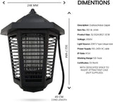 NEW Retails $50, Pestnot Electric Bug Zapper & Mosquito Killer-Up to 1 Acre Coverage Outdoor & Indoor Bug Zapper Trap for Backyard with IPX24 Water Resistance 360 UVA Bulb Mosquito Zapper