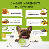 NEW Sealed PawSono Lick-Safe Dog Paw & Nose Balm with Coconut Oil | All-Natural Moisturizer & Soother for Dry, Cracked Pads & Snout | Cold & Heat Pavement Protection Wax, Nose Butter for Bulldogs (2.1 oz / 60 g), BB: 09/28