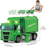 NEW Garbage Truck Toy with Light and Sound, DIY Engineering Vehicle Construction Toys with Assembly Drill Electric Screwdriver