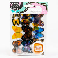 NEW American Crafts Color Pour Mix-Ins Acetate Butterflies, Discover new ways to be colorfully creative with Color Pour Resin! Add dimension and texture to your resin projects with these mix ins.