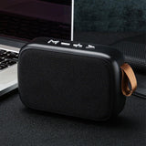 NEW Black, Portable Mini Speaker with Subwoofer and Memory Card Support,