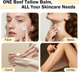 NEW Beef Tallow Skincare, Tallow and Honey Balm, Evil Goods Beef Tallow with 100% Grass-Fed Ingredients, Deep Moisturizer for Sensitive & Dry Skin, Natural Hydration Handmade Whipped Tallow Balm for Face & Body, 4.23oz
