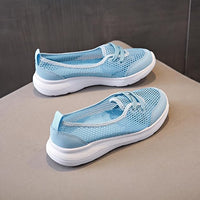 NEW Orthopedic Shoes for Women Casual Shoes Fashionable Mesh Hollowed Out Breathable Comfortable Flat Bottomed Non, Sz 7