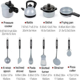 NEW 22 PCS Pretend Cooking Set, Kids Kitchen Toy with Play Food for Toddlers, Cookware Playset with Pots and Pans and Utensils, Kitchen Playset Accessories