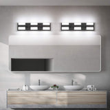 NEW Retails $95, SOLFART 3 Lights Black Bathroom Modern Vanity Lights LED Vanity Light Black Bathroom Lights Over Mirror 20 inch White Light Dimmable, Black