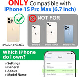 NEW SPORTLINK for iPhone 15 Pro Max - Compatible with iPhone 15 Pro Max Waterproof Case, 360 Full Body Protection with Screen Protector [IP68 Waterproof Phone Case][Military-Grade Shockproof | Dustproof]