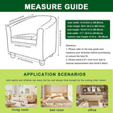 NEW CRFATOP 2 Piece Club Chair Slipcover Stretch Barrel Chair Covers Printed Tub Chair Slipcovers Soft Spandex Armchair Sofa Cover Removable Couch Furniture Protector Arm Chair Cover for Living Room, Retails $40+