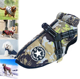 NEW 3 in 1 Winter Jacket for Dogs with Harness, Reflective Warm Dog Jacket for Large Dog (2XL, Camo)