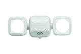 NEW Beams MB3000 High Performance 500 Lumen Wireless Battery Powered Motion Sensing LED Dual Head Security Spotlight, White, 1-Pack, Retails $63
