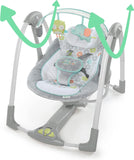 NEW Ingenuity 5-Speed Portable Baby Swing with Music, Nature Sounds & Battery-Saving Technology Hugs & Hoots, Swing ’n Go, 0-9 Months, Retails $135+