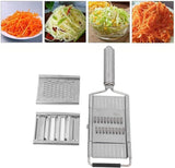 NEW Vegetable, Pro Onion Chopper Stainless Steel, Kitchen Vegetable Slicer Dicer Cutter Easy Cleaning with 3 Interchangeable for Salad Potato Carrot Garlic Kitchenware